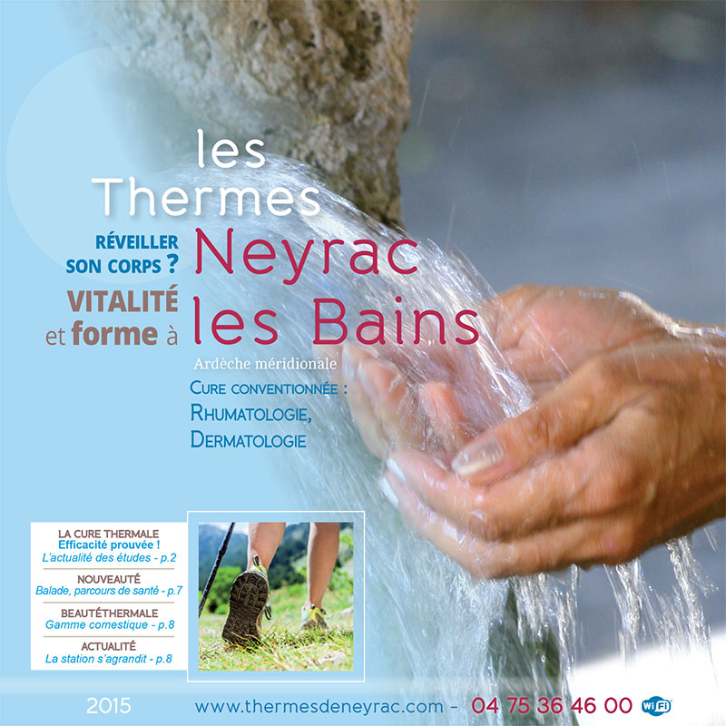 Création graphique de plaquette pour les Thermes de Vals