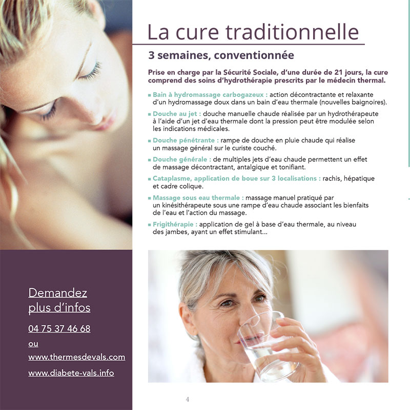 Création graphique de magazine pour les Thermes de Vals