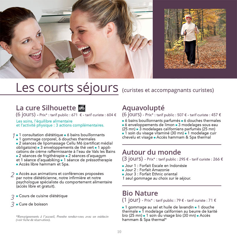 Création graphique de plaquette pour les Thermes de Vals