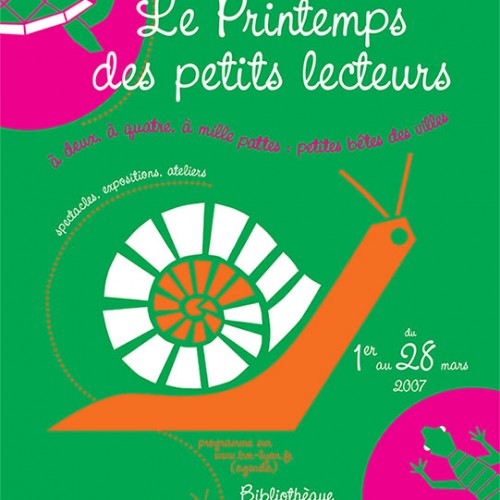 Création graphique d’affiche – Bibliothèques de Lyon