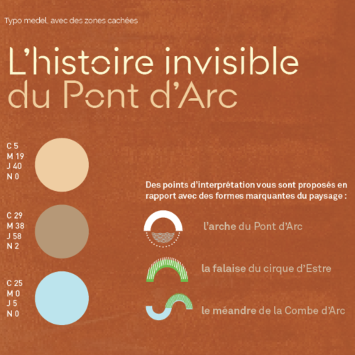 Création d’identité visuelle – Site du Pont d’Arc, Ardèche