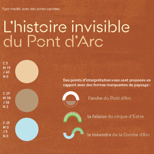 Création d’identité visuelle pour le site « Pont d’Arc »