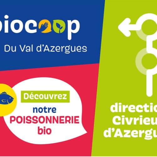 Signalétique 4X3 pour la biocoop