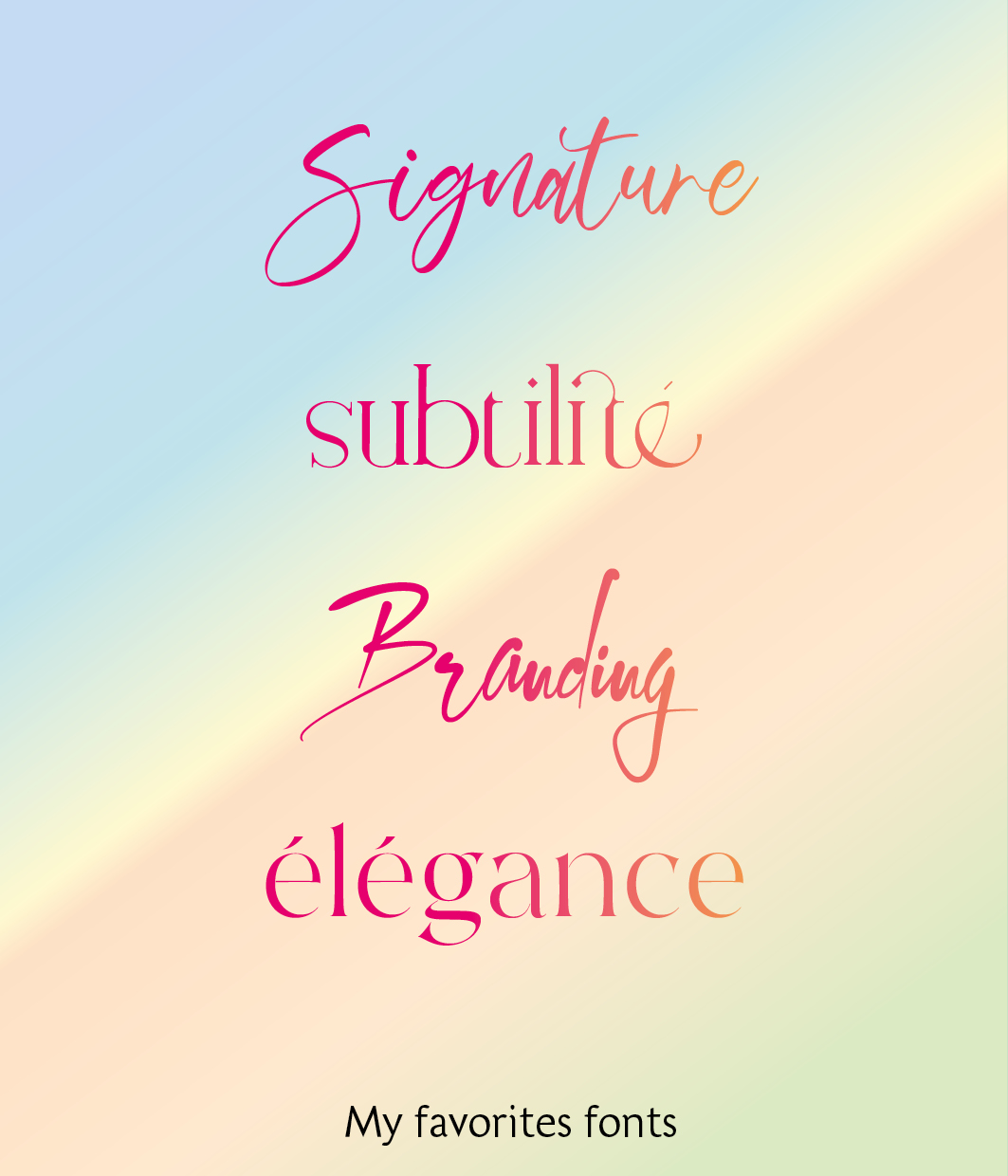 4 typographies sublimes