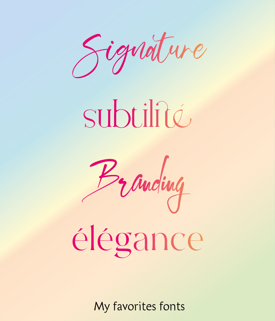 4 typographies sublimes