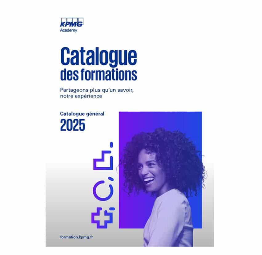 Graphisme du catalogue RYDGE Académie pour KPMG – Rebranding et identité visuelle par un graphiste freelance