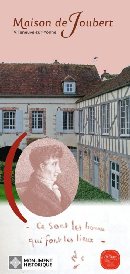 Flyer de la Maison de Joubert – identité visuelle pour Maison d’écrivain et Monument Historique