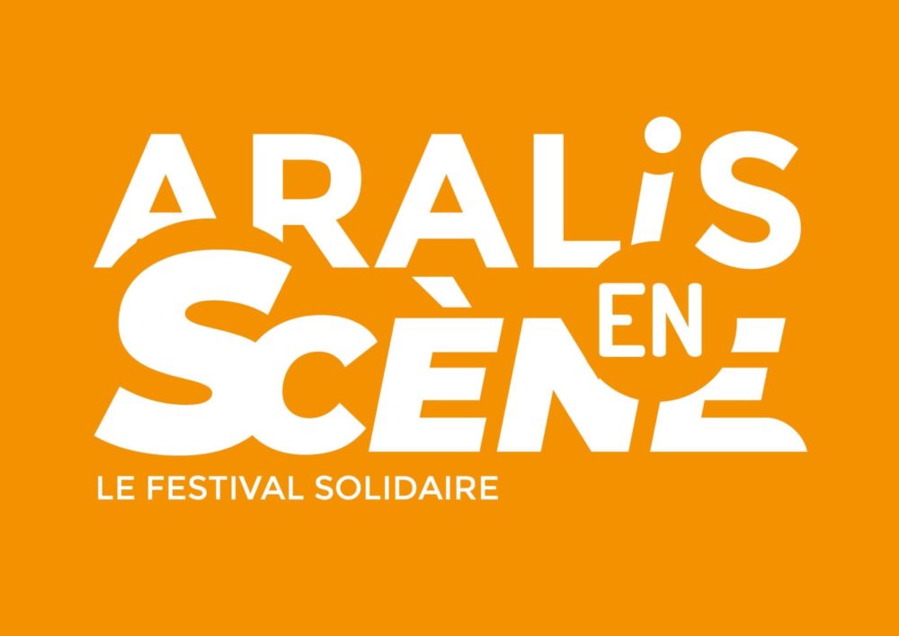 Création du logo pour le festival culturel Aralis, danse, art à Lyon : ARALIS en Scène, version blanche