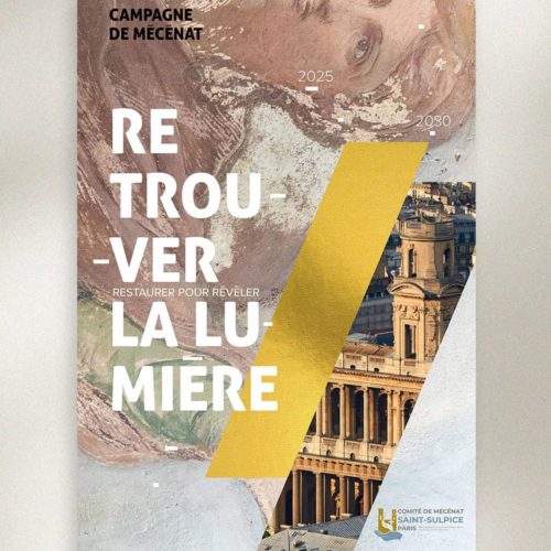 Plaquette de mécénat prestige pour l’Église Saint-Sulpice, Paris