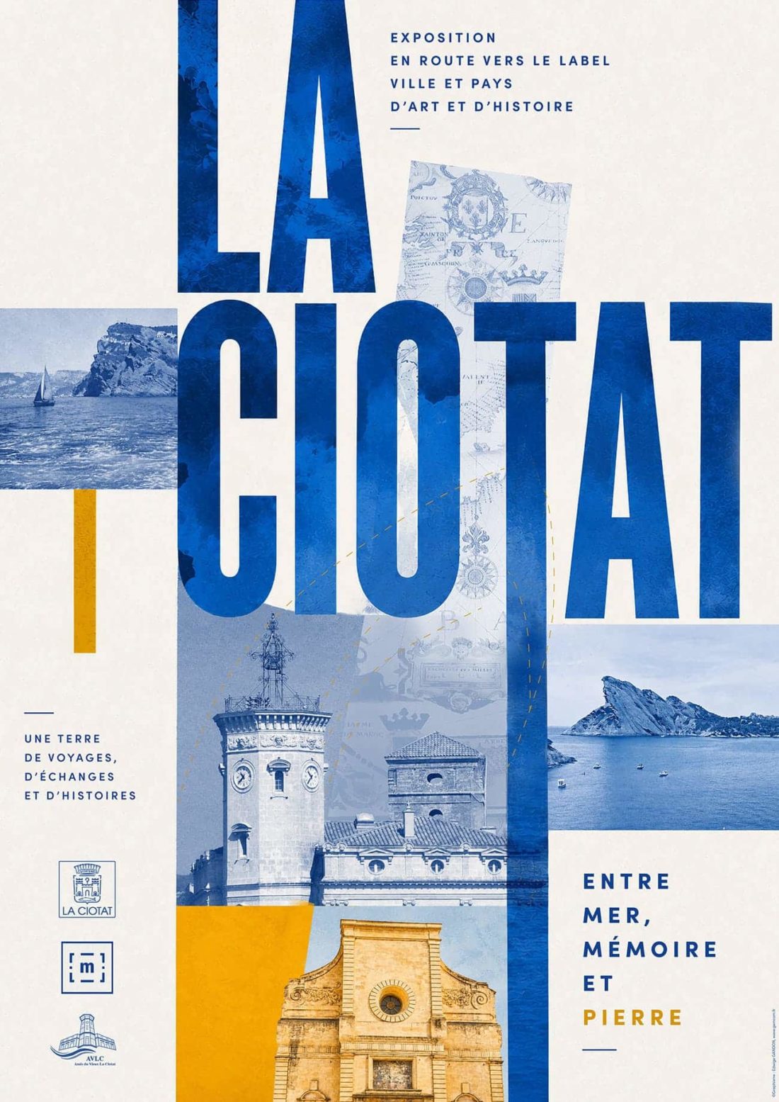 Affiche de l’exposition patrimoniale de La Ciotat – création graphique et identité visuelle